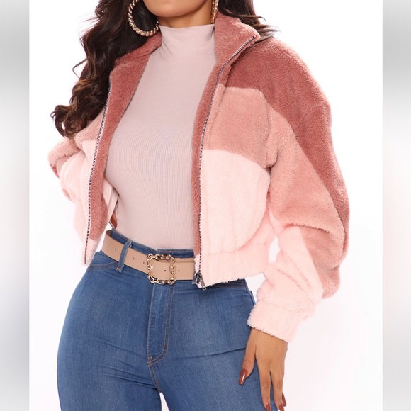 Fashion Nova Teddy Jacket size M (NWT) - Picture 3 of 5